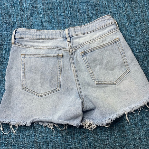 Pacsun Girlfriend Cactus Embroidered Denim Shorts - Picture 7 of 7